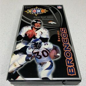 1998 SuperBowl 32 XXXII Champions Denver Broncos NFL Official VHS Tape Vintage
